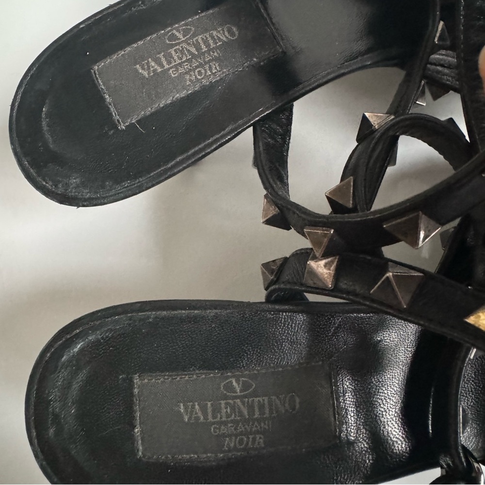 VALENTINO Rockstud Noir Caged 65mm Pumps Black EU 39 EUC - Picture 10 of 16